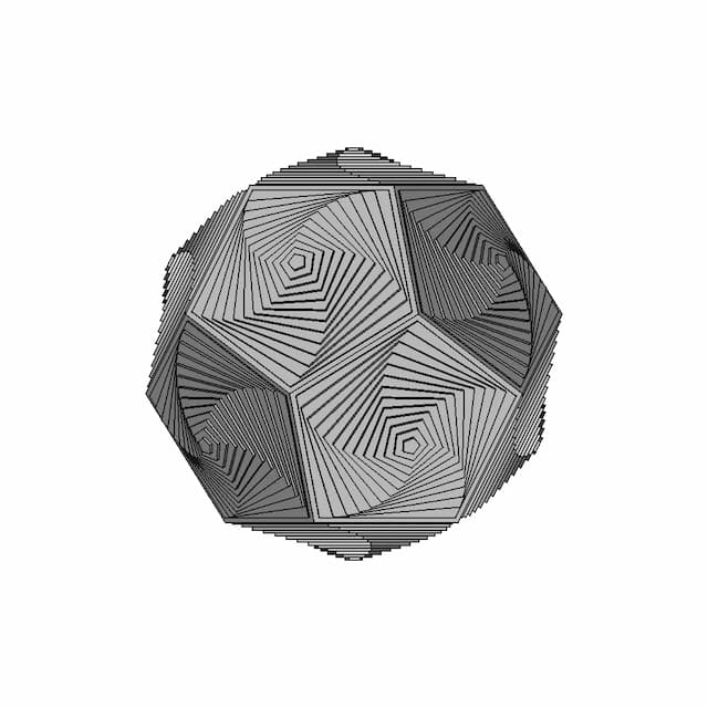 Dodecahedron Pattern Design - Downloadable CAD Representation