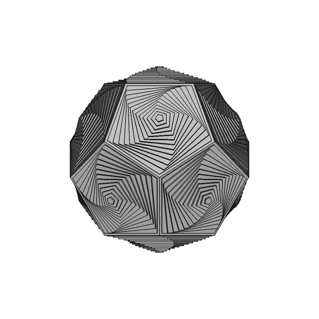 Dodecahedron Pattern Design - Downloadable CAD Representation_0_270_degree_snapshot
