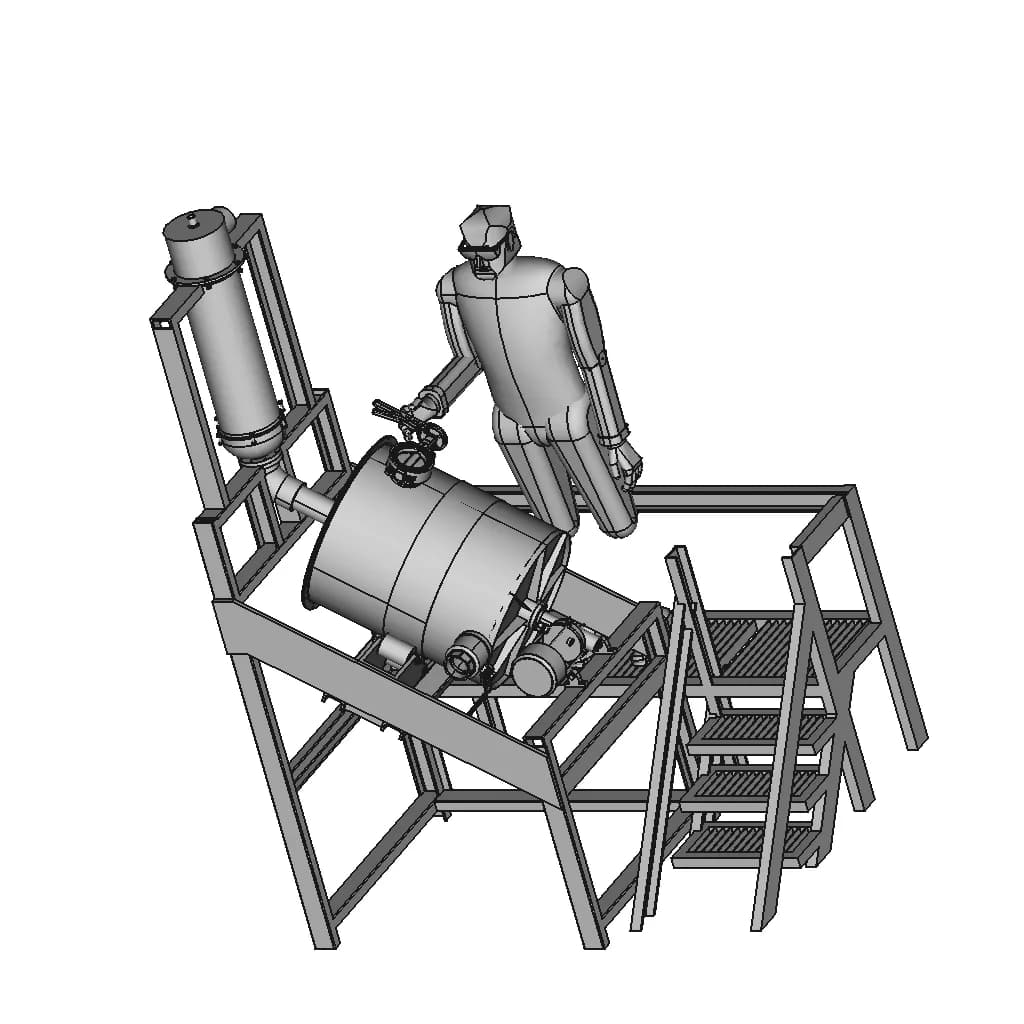 Refining Tumbler - Downloadable CAD Representation_60_30_degree_snapshot