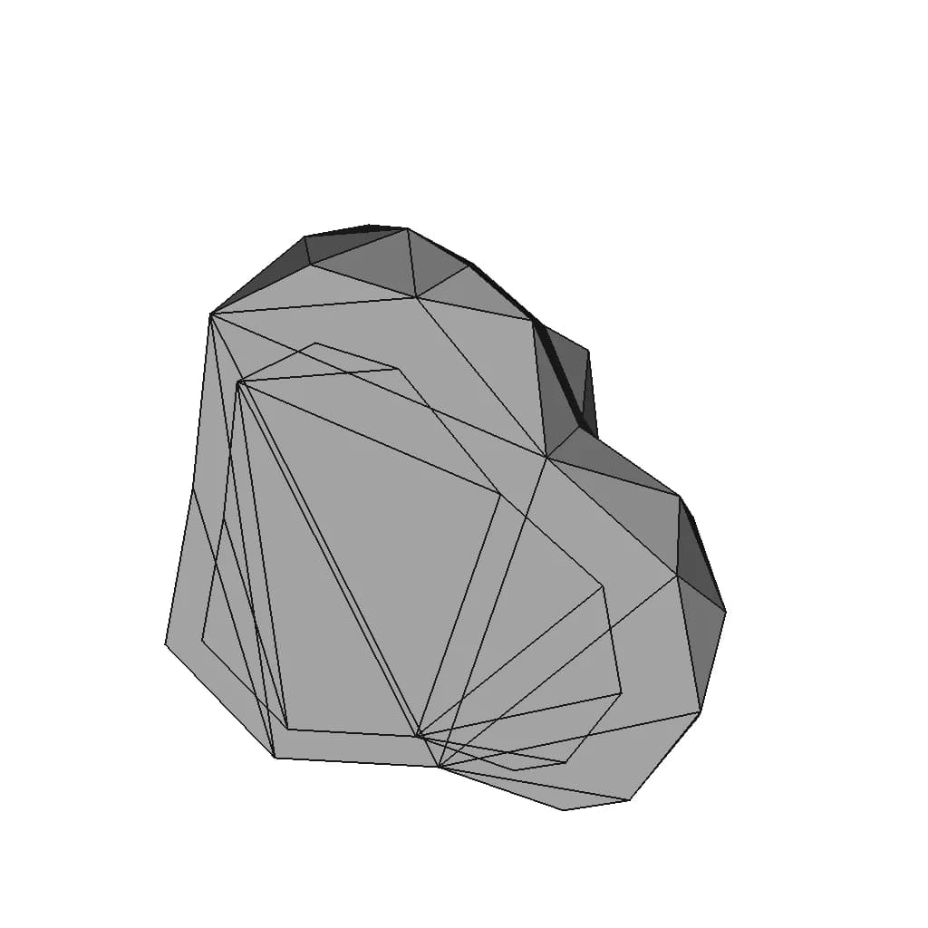 Lowpoly Paperweight | 3D Engineering Design File_60_30_degree_snapshot