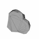 Lowpoly Paperweight | 3D Engineering Design File_60_30_degree_snapshot