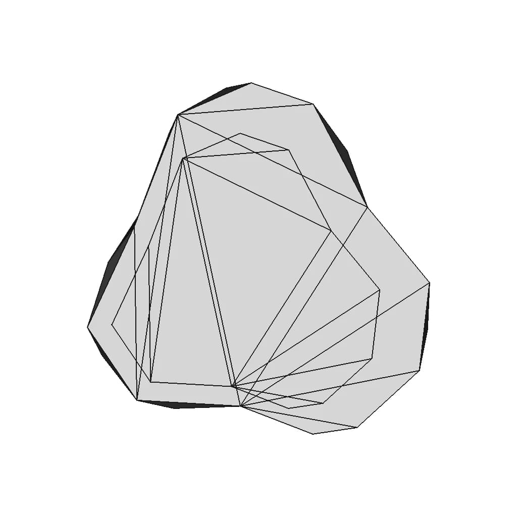 Lowpoly Paperweight | 3D Engineering Design File_90_0_degree_snapshot