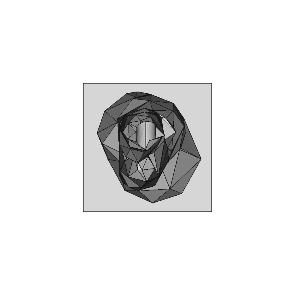 Cool Lowpoly Pen Display | 3D Engineering Design File_270_0_degree_snapshot