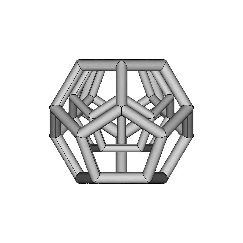 Dodecahedron In Freecad | High-Quality CAD Model_270_0_degree_snapshot