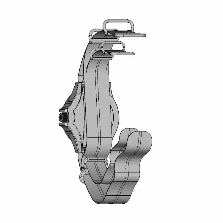 Field Style Wrist Watch With Nato Strap | High-Quality CAD Model