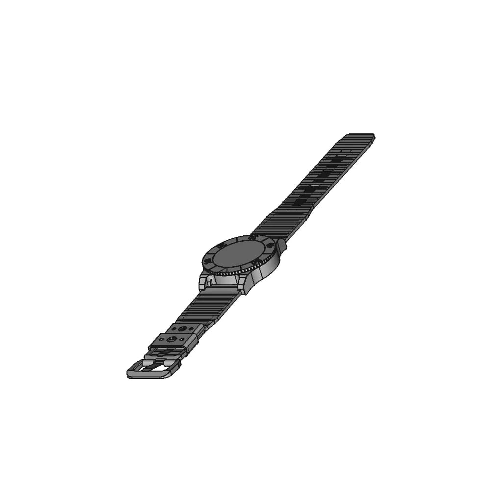 Diver Watch 001 - Downloadable CAD Representation_60_30_degree_snapshot