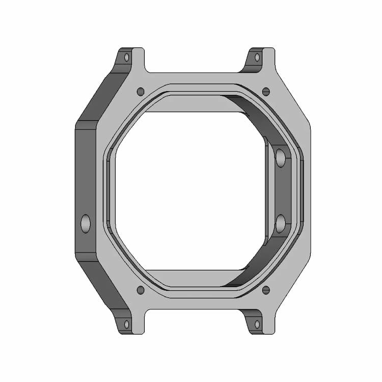 Thinner Face Casio Cnc F-91W - Downloadable CAD Representation