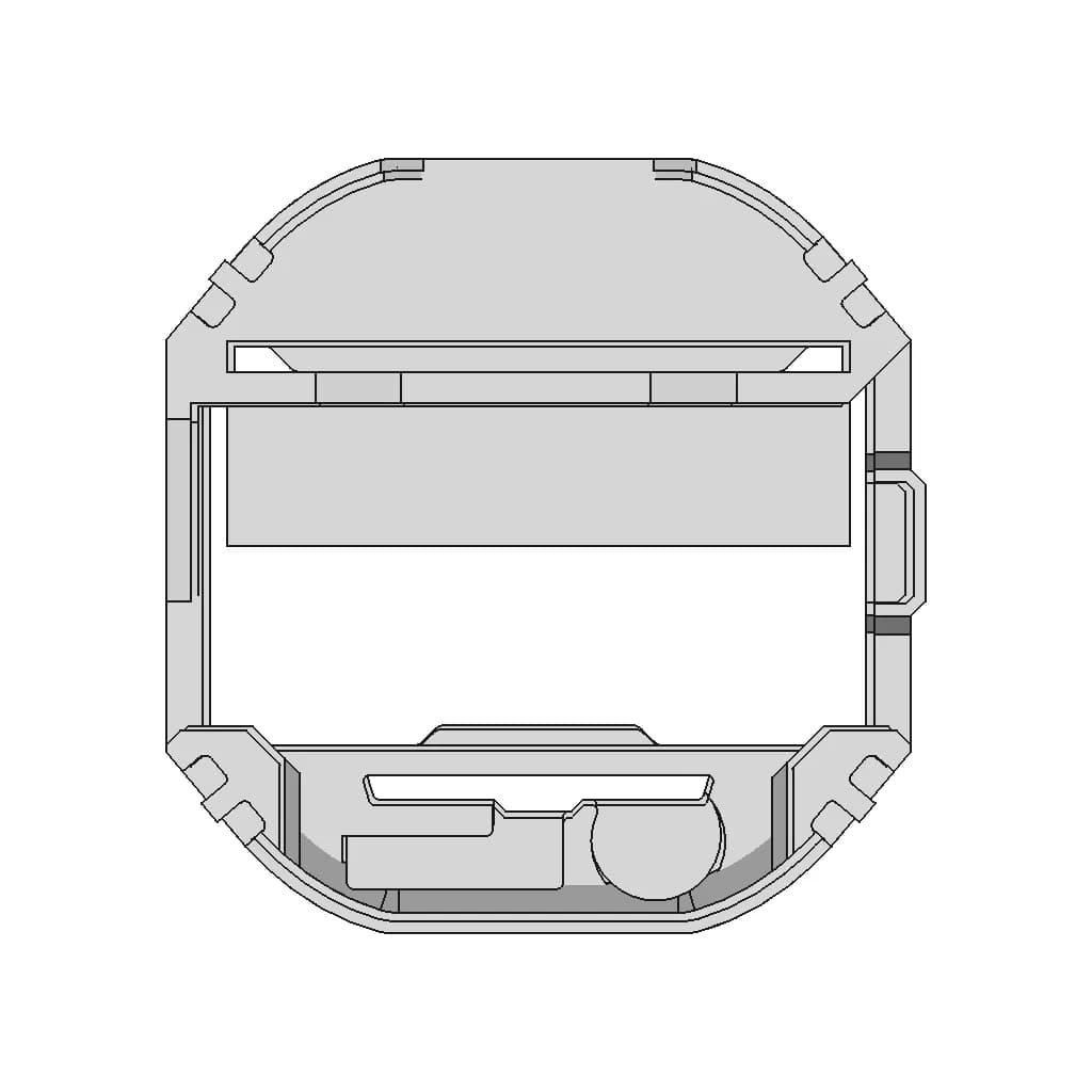 Casio 593 Module Retainer | High-Quality CAD Model_0_0_degree_snapshot