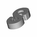 S Clip Replacement For Rubber Band Bracelet - Downloadable CAD Representation_60_30_degree_snapshot