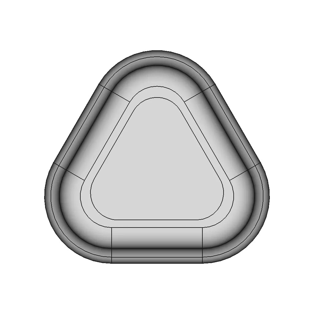 Three Point Bubble - Standard Mechanical Component_270_0_degree_snapshot