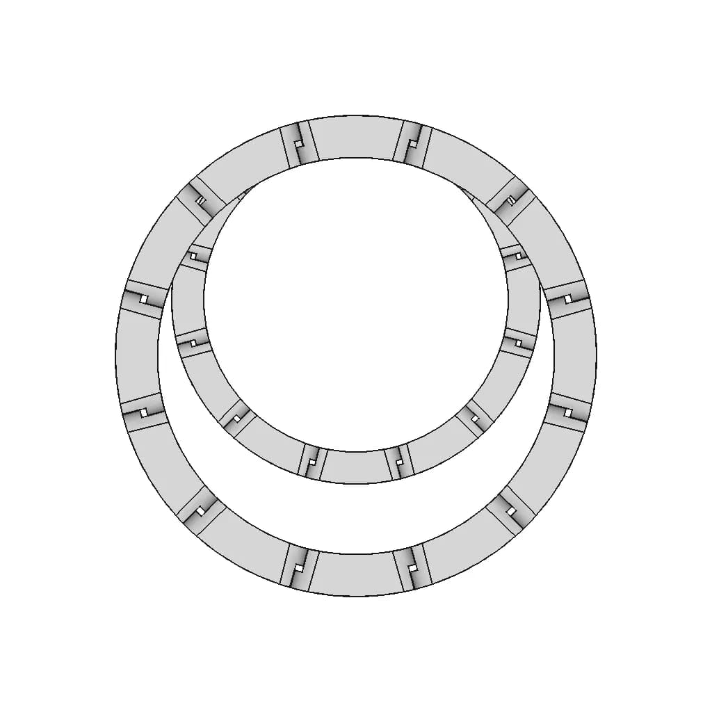 Gold Chaine Ring - Standard Mechanical Component_0_0_degree_snapshot