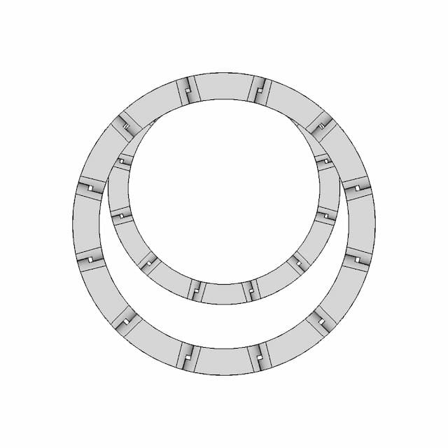 Gold Chaine Ring - Standard Mechanical Component