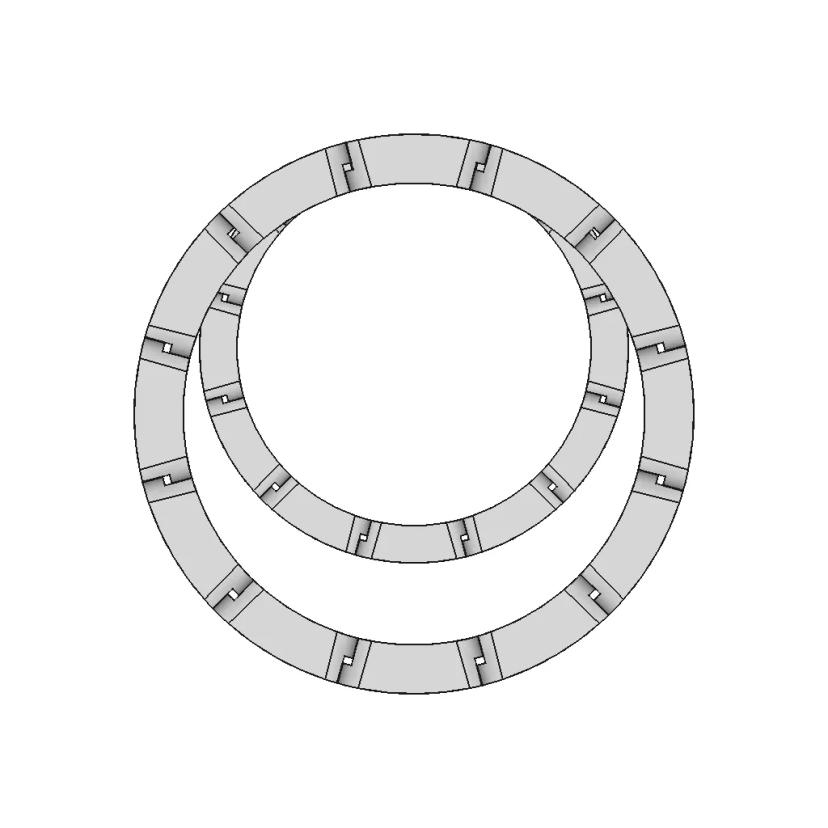 Gold Chaine Ring - Standard Mechanical Component