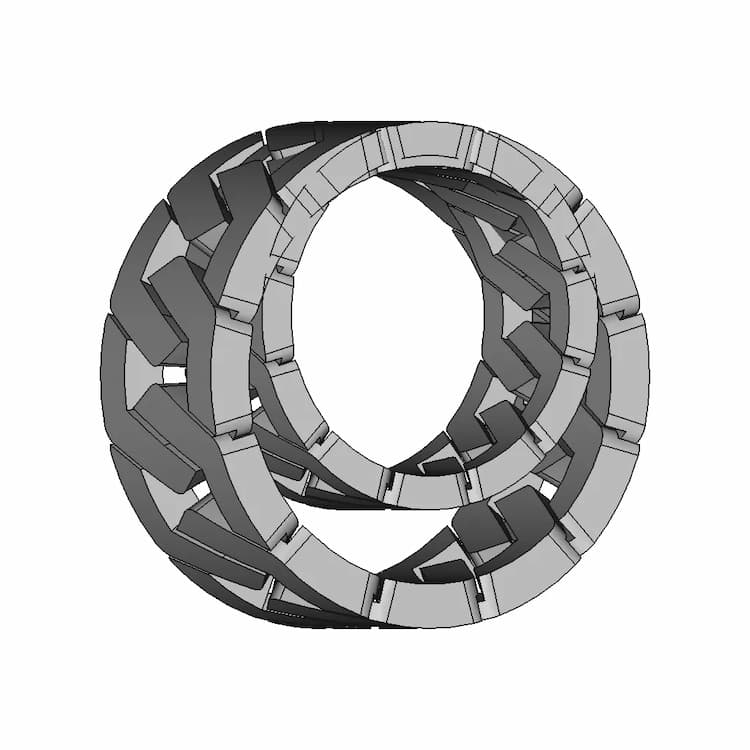 Gold Chaine Ring - Standard Mechanical Component