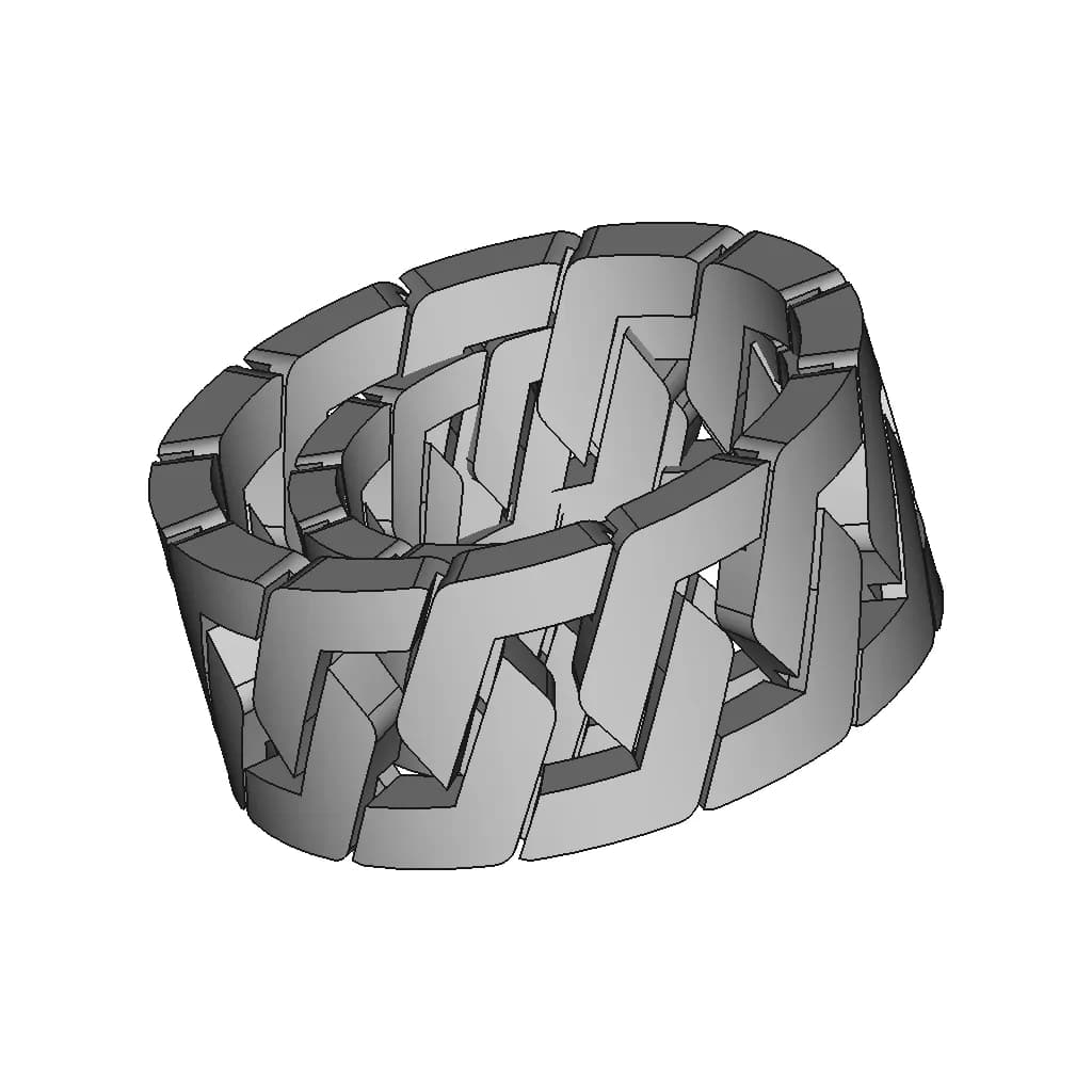 Gold Chaine Ring - Standard Mechanical Component_60_30_degree_snapshot