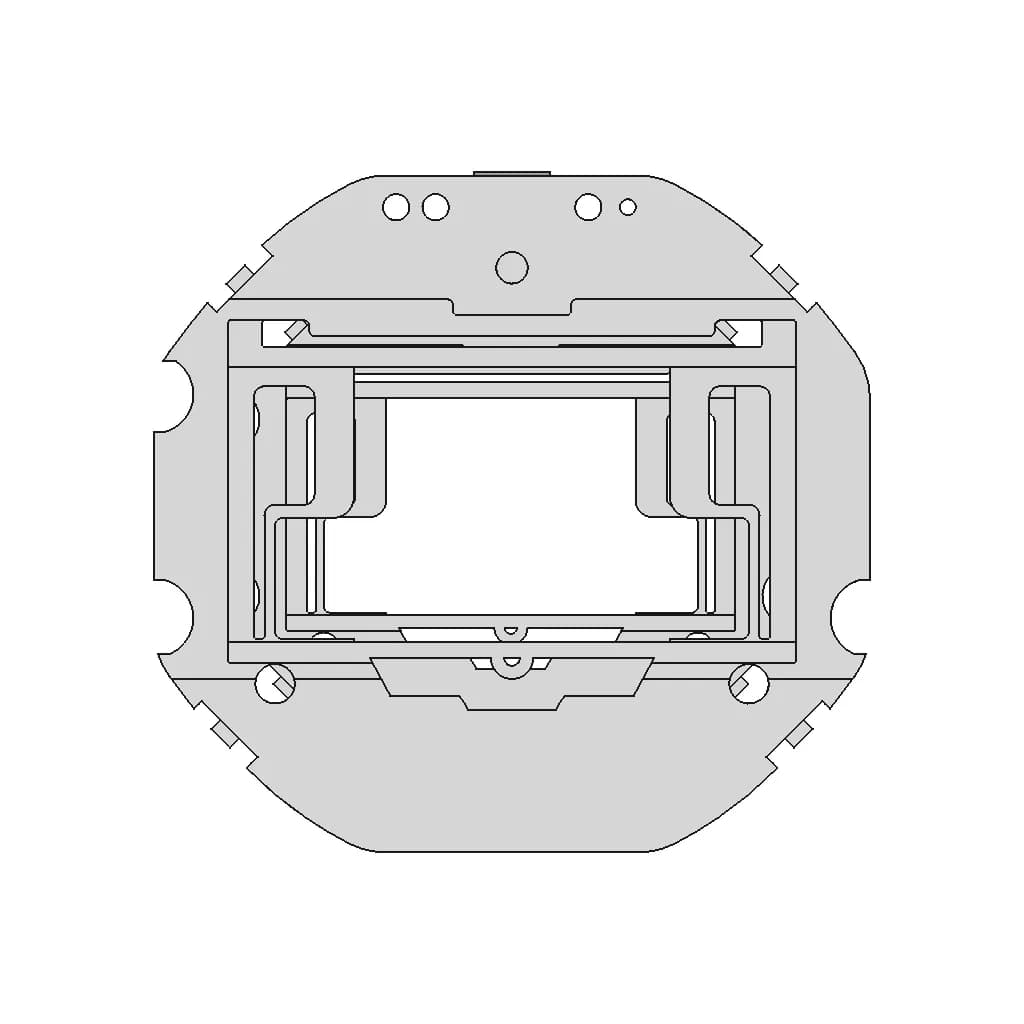 Casio F-91W 593 Module Retainer | High-Quality CAD Model_0_0_degree_snapshot