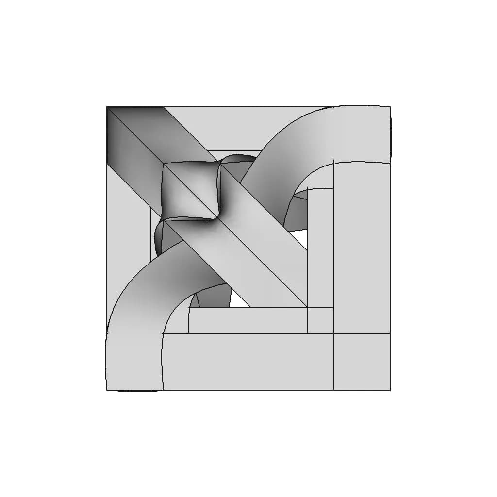 Impossible Cube - Inspired By Escher | High-Quality CAD Model_0_90_degree_snapshot