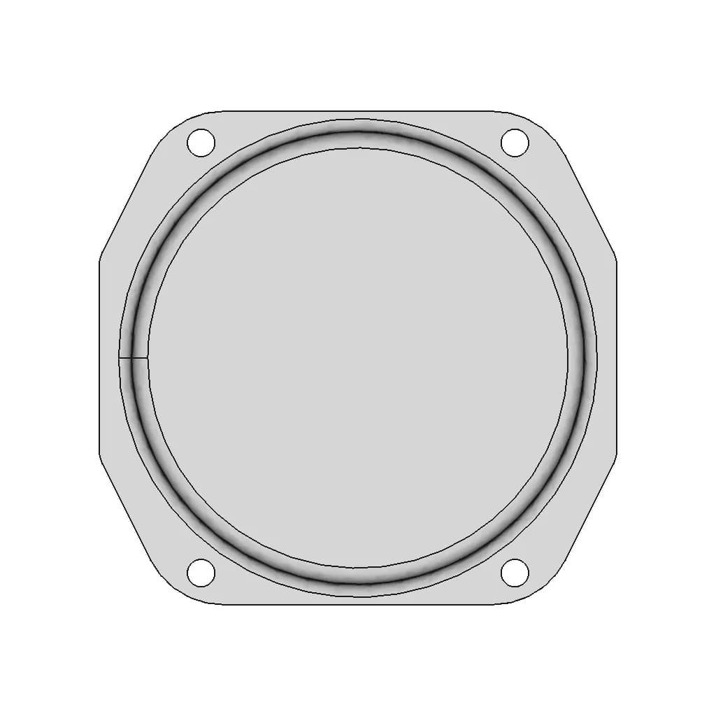 Casio F-91W Case Back Replacment | 3D Engineering Design File_0_0_degree_snapshot
