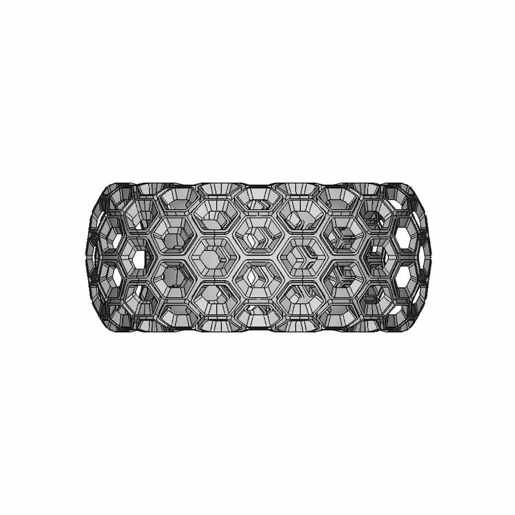 Honeycomb Toroid Ring - Downloadable CAD Representation