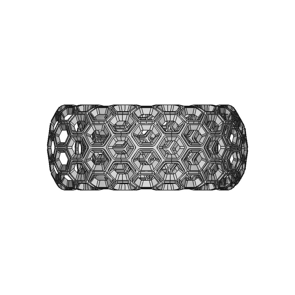 Honeycomb Toroid Ring - Downloadable CAD Representation_0_270_degree_snapshot
