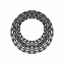 Honeycomb Toroid Ring - Downloadable CAD Representation_90_0_degree_snapshot
