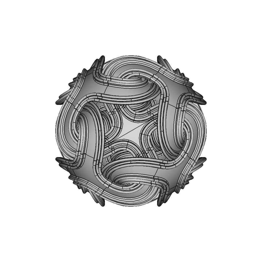 Complex Ball Geometry | 3D Engineering Design File_0_0_degree_snapshot