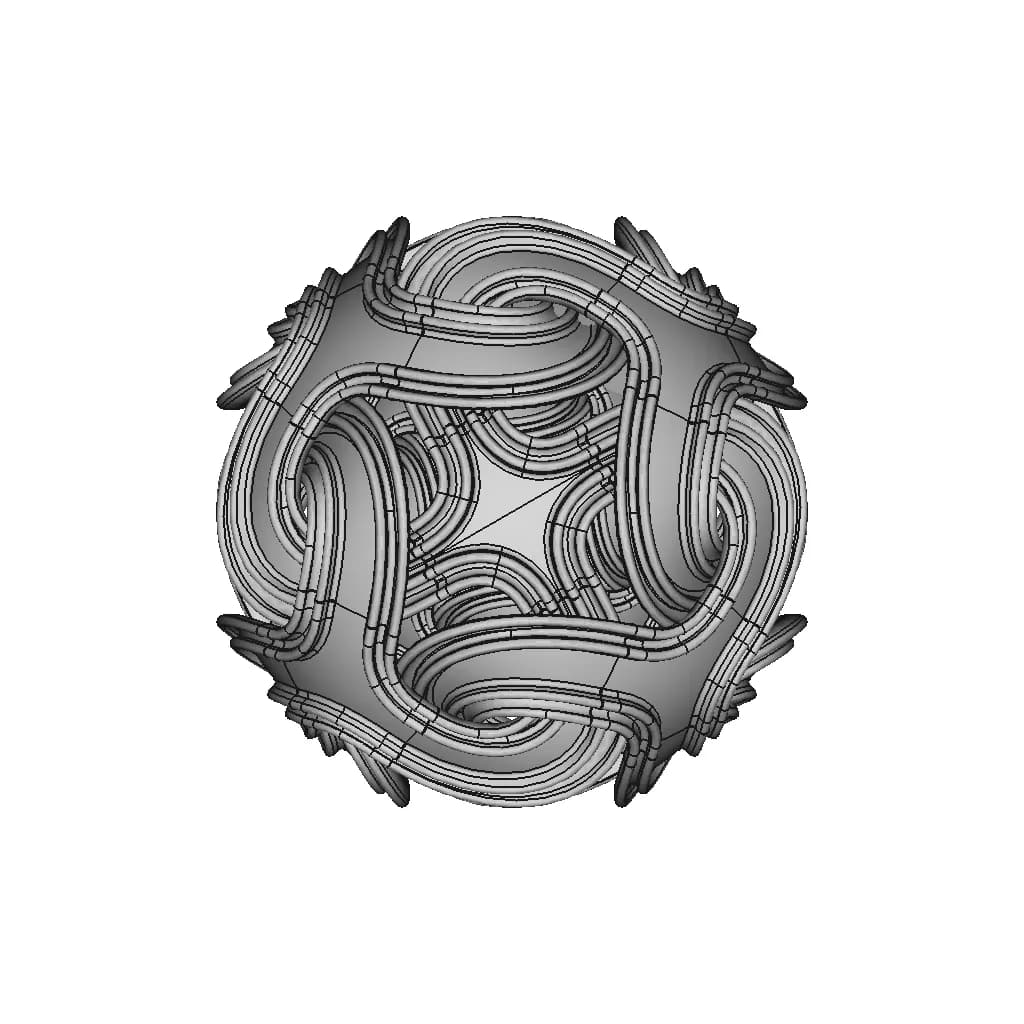 Complex Ball Geometry | 3D Engineering Design File_0_270_degree_snapshot