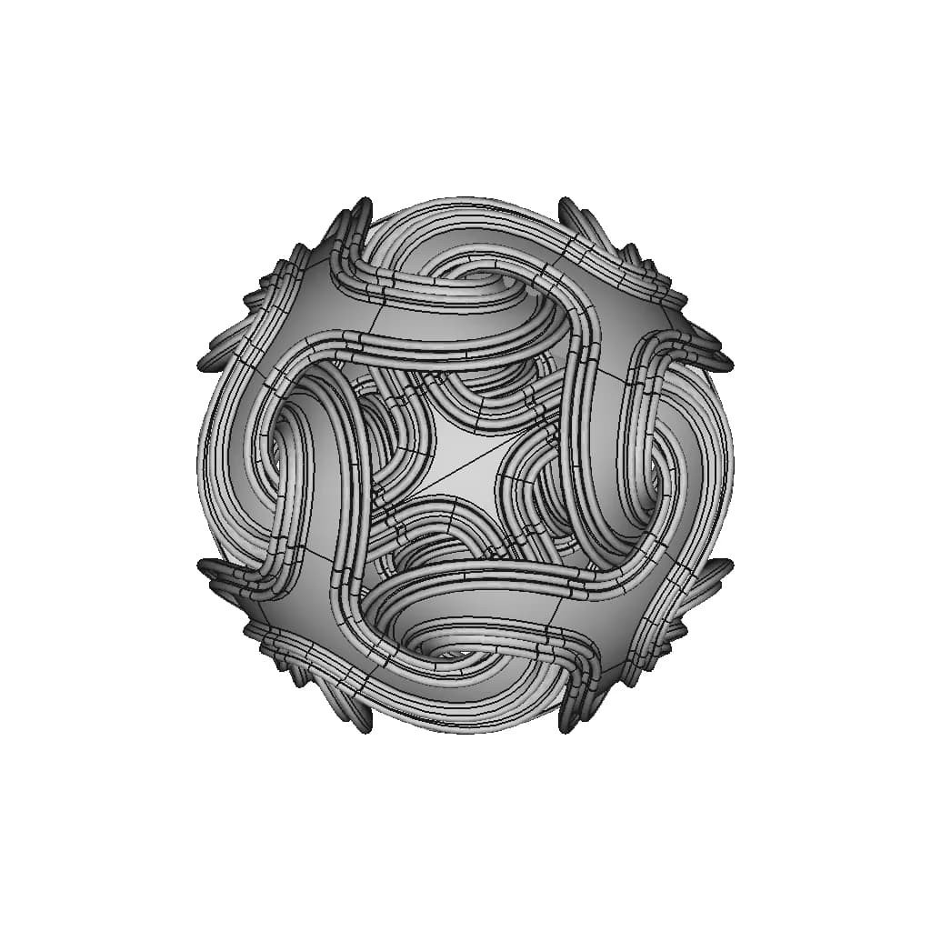 Complex Ball Geometry | 3D Engineering Design File_0_90_degree_snapshot