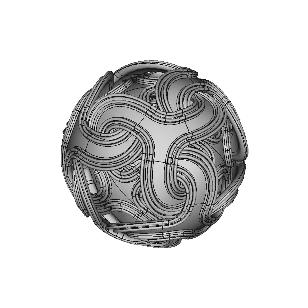 Complex Ball Geometry | 3D Engineering Design File_60_30_degree_snapshot