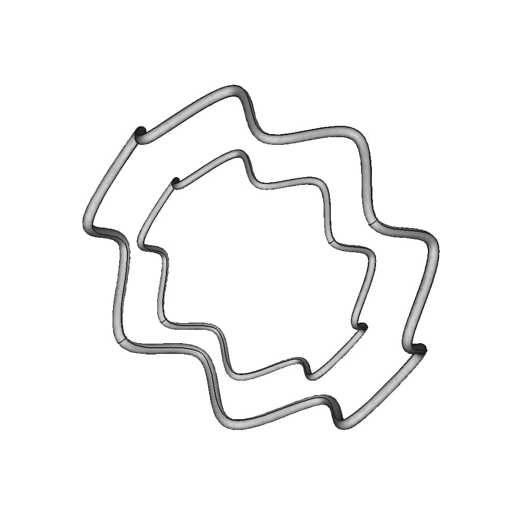 Curve Through Reference Points | 3D Engineering Design File_60_30_degree_snapshot