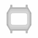 Casio F-91W Clear Case V1 - Downloadable CAD Representation_0_0_degree_snapshot