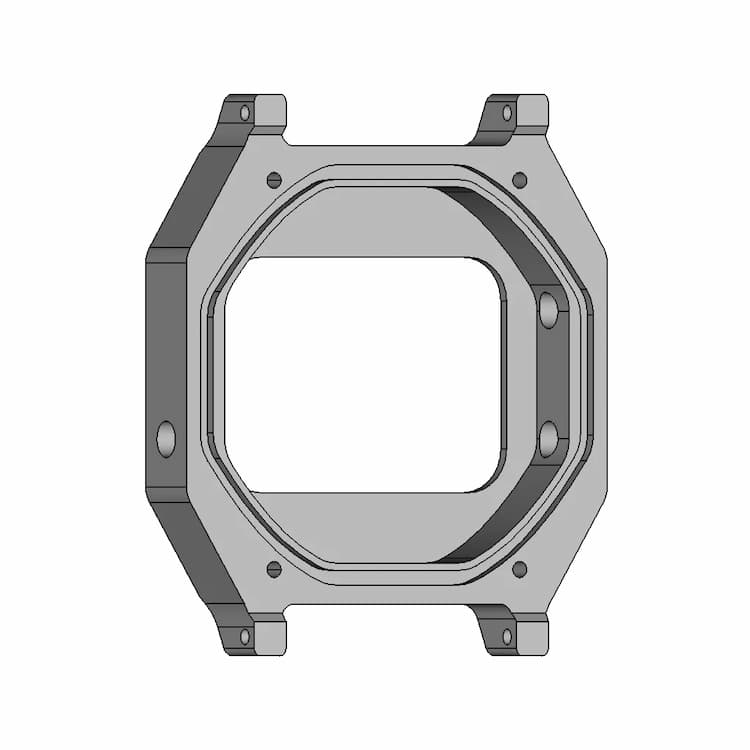 Casio F-91W Clear Case V1 - Downloadable CAD Representation