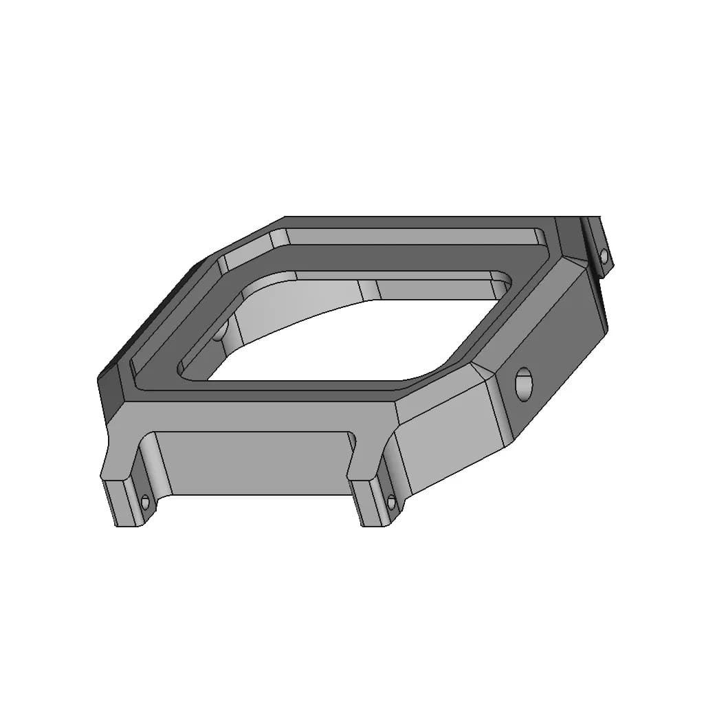 Casio F-91W Clear Case V1 - Downloadable CAD Representation_60_30_degree_snapshot