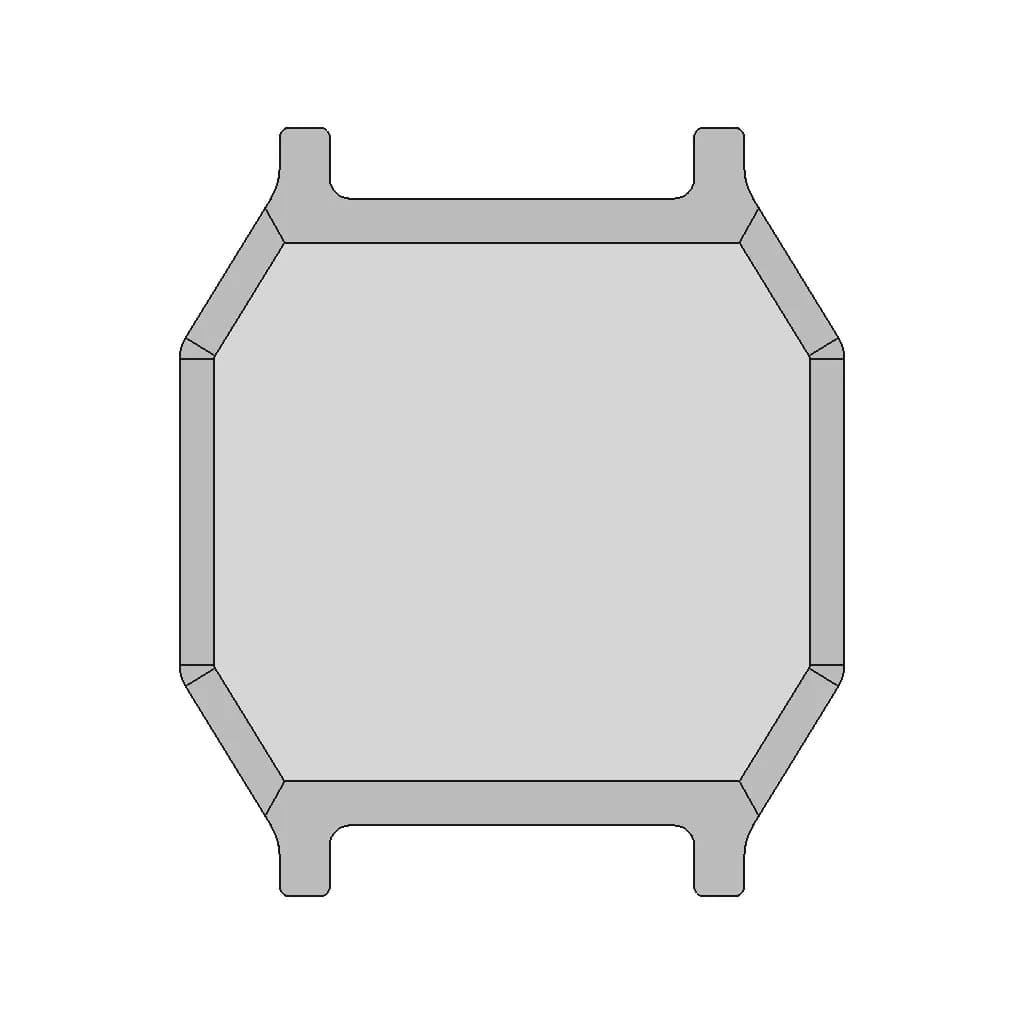 Casio F-91W Clear Case V2 | High-Quality CAD Model_0_0_degree_snapshot