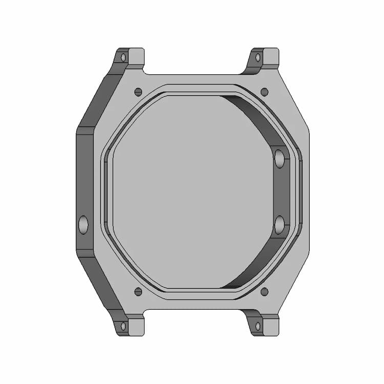 Casio F-91W Clear Case V2 | High-Quality CAD Model