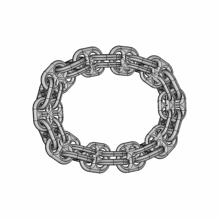 Bracelet Chain | High-Quality CAD Model