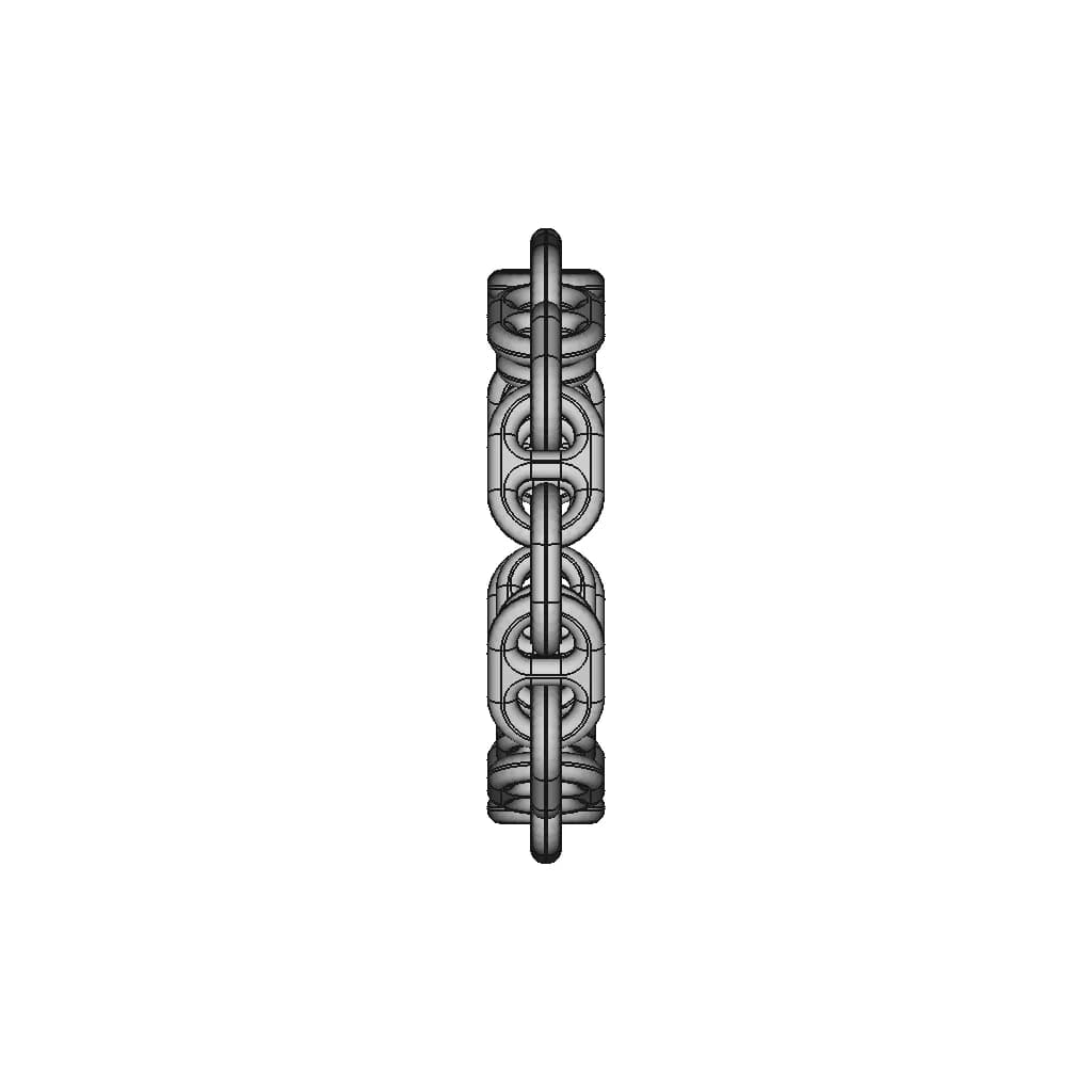 Bracelet Chain | High-Quality CAD Model_0_90_degree_snapshot