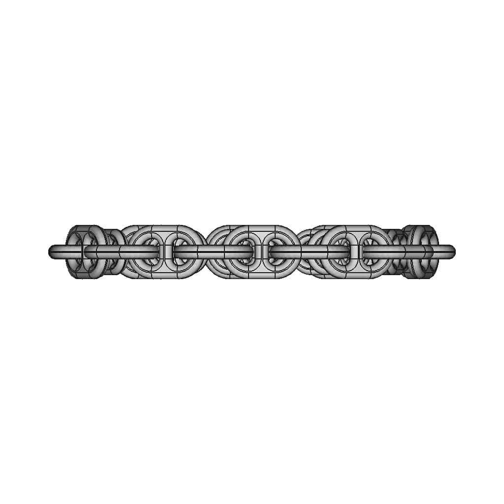 Bracelet Chain | High-Quality CAD Model_270_0_degree_snapshot
