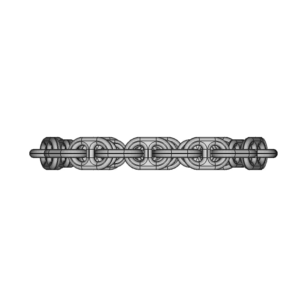 Bracelet Chain | High-Quality CAD Model_90_0_degree_snapshot