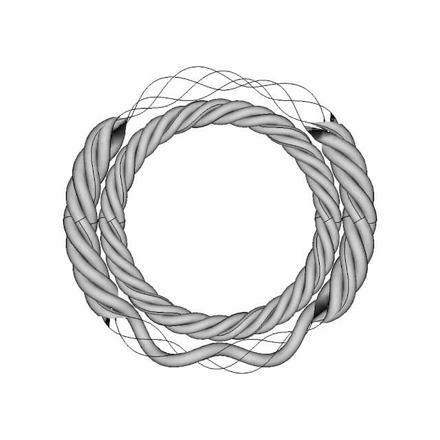 Twisted Bracelet - Downloadable CAD Representation