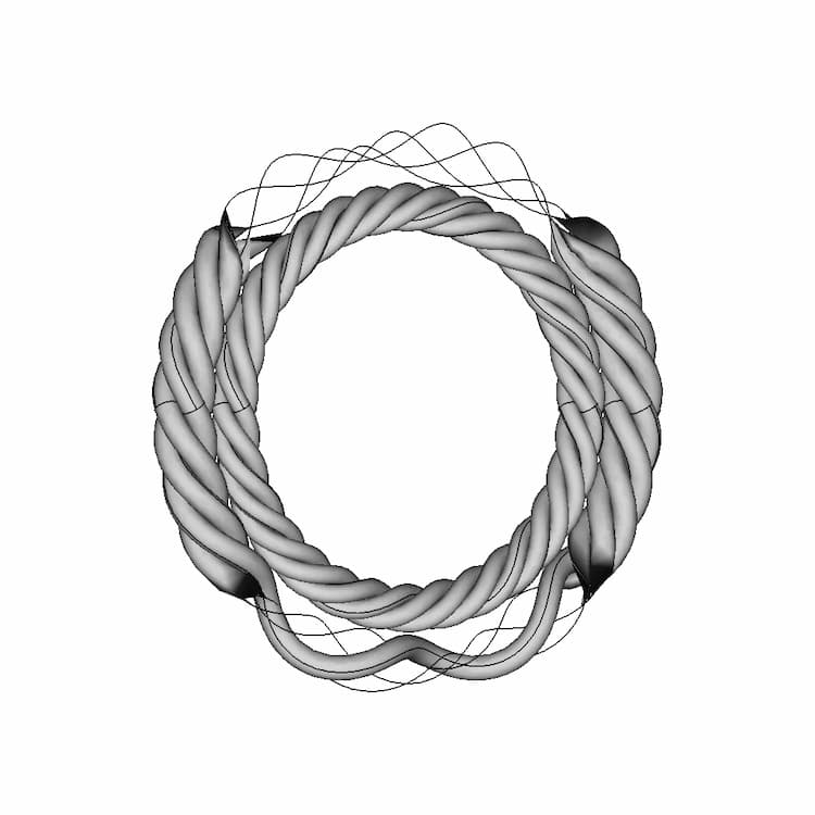 Twisted Bracelet - Downloadable CAD Representation