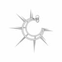 Spiked Earring | 3D Engineering Design File_90_0_degree_snapshot
