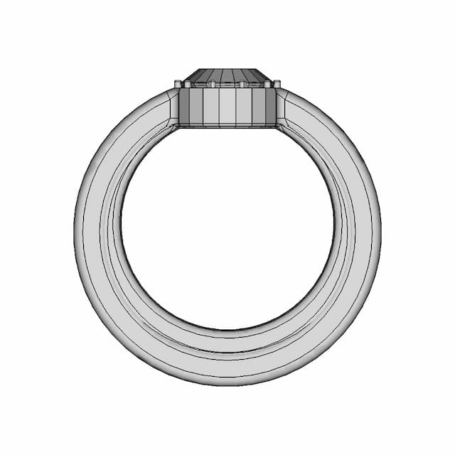 Ruby Wedding Band For The Wife | High-Quality CAD Model