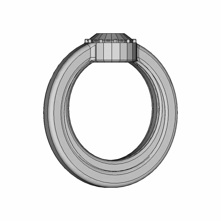 Ruby Wedding Band For The Wife | High-Quality CAD Model