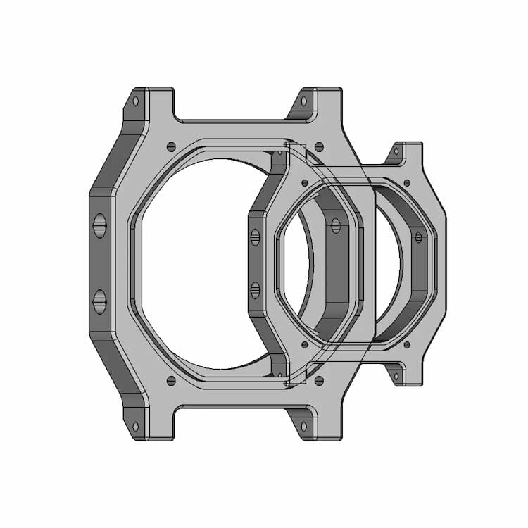 3D Printed F-91W Case - Standard Mechanical Component