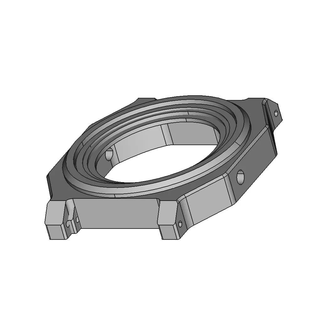 Cnc Case F-91W | High-Quality CAD Model_60_30_degree_snapshot