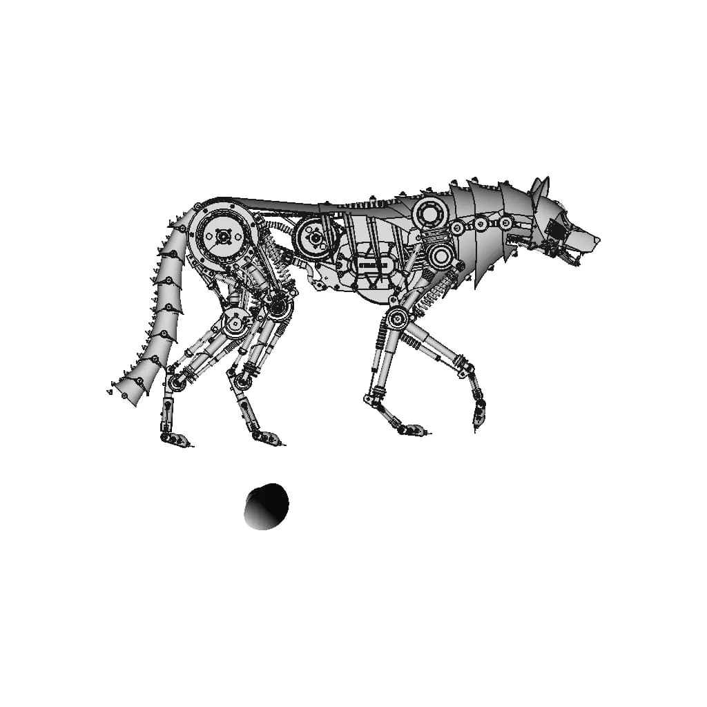 Robot Dog/Mechanical Dog - Standard Mechanical Component_0_90_degree_snapshot