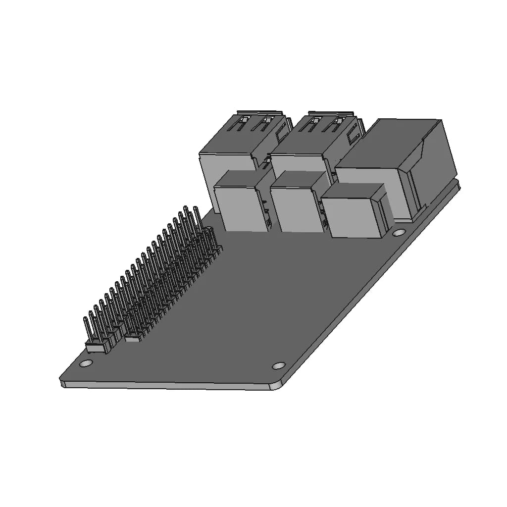 Orangepi 5 Pro - Downloadable CAD Representation_60_30_degree_snapshot