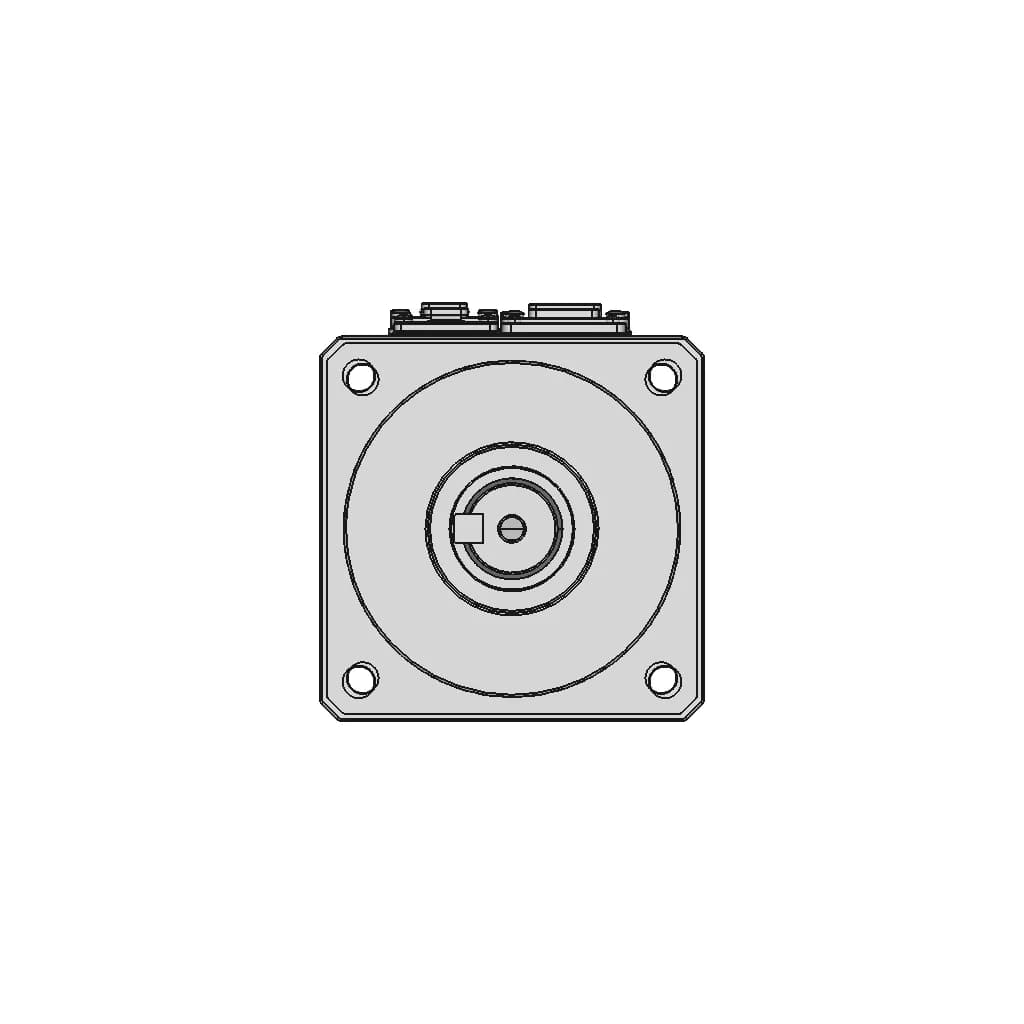 Servo Motor A6M80-1000H2B1-M17 - Downloadable CAD Representation_0_0_degree_snapshot