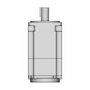 Servo Motor A6M80-1000H2B1-M17 - Downloadable CAD Representation_90_0_degree_snapshot